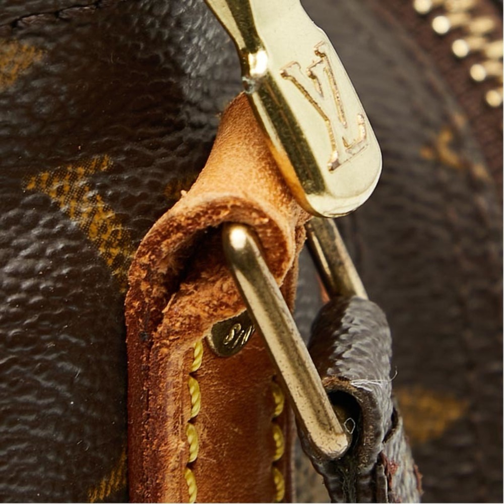 LOUIS VUITTON Authentic Brown Monogram Leather Shoulder Bag - Picture 6 of 13